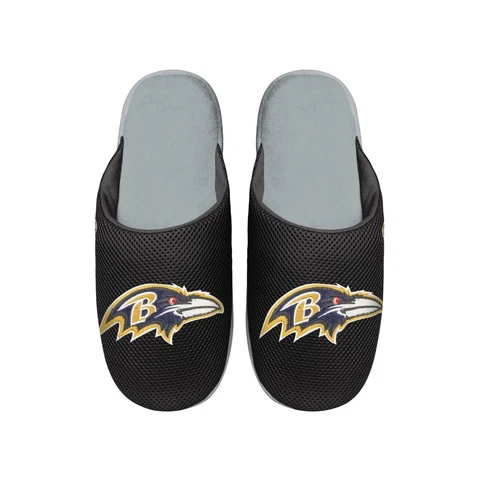 Baltimore Ravens 202 NFL Men's Big Logo Mesh Slide on Slipper FREE SHIP Cover