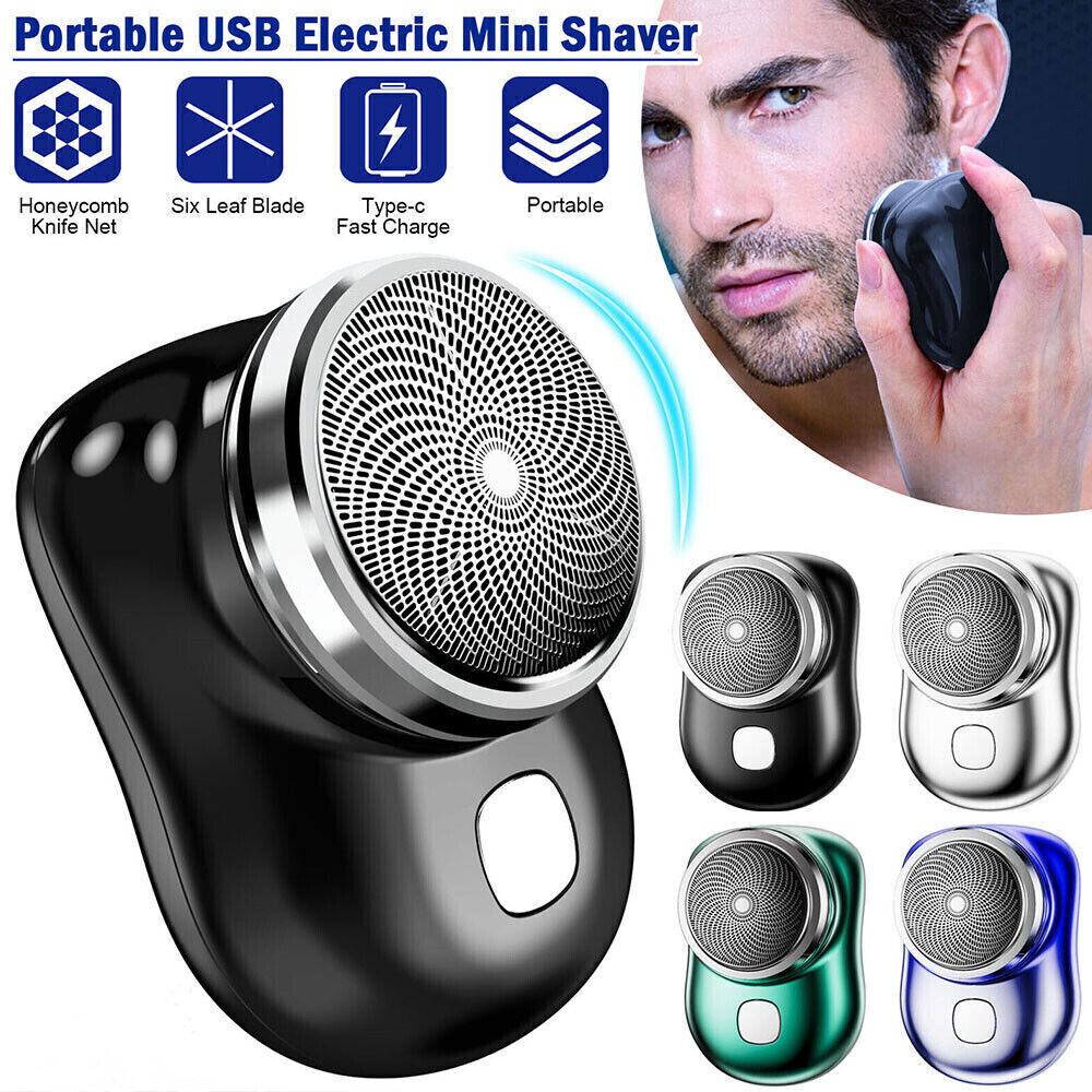 USB Rechargeable Mini-Shave Pocket Size Portable Electric Shaver Razor For Men