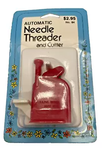 Sewing Automatic Needle Threader & Cutter Collectible Plastic NOS NIP Vintage - Picture 1 of 4