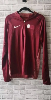 Nike Pro Elite Team Qatar Jacket Red White Track & Field Mens M CI8847-xxx - Image 1 of 4