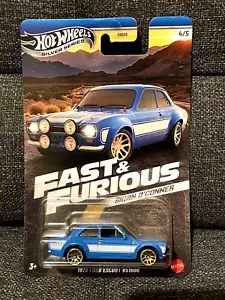 Hot Wheels Ford Escort RS1600 1970 1/64 Hw Fast And Furious Nuova, Scatola 2025 - Foto 1 di 4