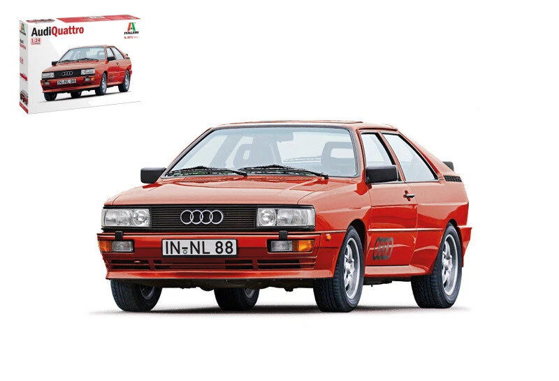 Modellino auto kit di montaggio model kit Italeri AUDI QUATTRO scala 1:24 mod... - Immagine 1 di 1