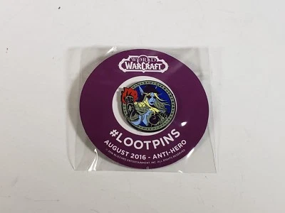Loot Crate Pin August 2016 World of Warcraft WOW Anti-Hero / Gaming Brand NEW - Image 1 of 2