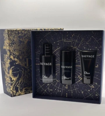 Conjunto de presente DIOR Sauvage Eau De Toilette 3 peças. - Imagem 1 de 4