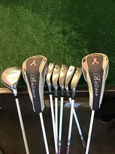 Founders Club Believe Ladies Full Set 3 Wood 3, 4-5 Hybrid 6-SW Graphite Shafts - Picture 1 of 8