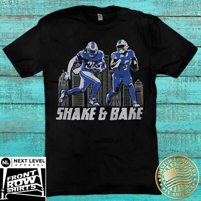 Camiseta Detroit Football Jahmyr Gibbs, David Montgomery ***Shake & Bake*** Foto 1 de 2