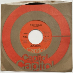 Bob Seger NIGHT MOVES, SHIP OF FOOLS (45 ROCK) #4369 PLAYS VG+ - Picture 1 of 5