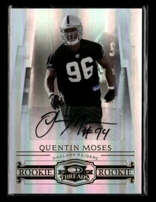 2007 Donruss Threads #197 Quentin Moses Rookie Autographs #/250 - Image 1 of 2