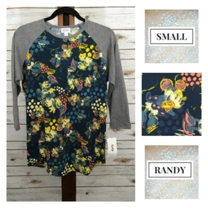 MINNIE MOUSE LuLaRoe Disney Small RANDY T Disneyland World Baseball T-Shirt blau - Bild 1 von 2