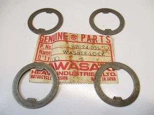 KAWASAKI NOS/OEM TRANSMISSION LOCK WASHER X4 F6 F7 KD KE 175 92024-031 NEW - Imagen 1 de 3