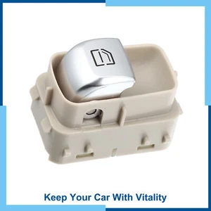Pack(1) Front Right Power Window Switch for Mercedes-Benz C300 2015-2020 Beige - Picture 1 of 7