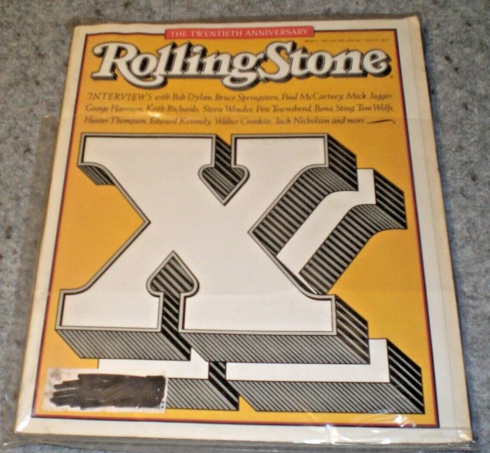 Rolling Stone Magazine 20th Anniversary Issue 512 Nov 5-Dec 10 1987 - Image 1 of 1