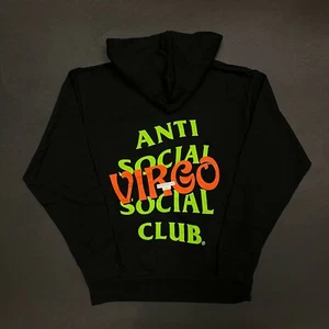 DS Auth Anti social social club Virgo Black Hoodie Zodiac AW21 S-XXL KKoch CPFM - Picture 1 of 6