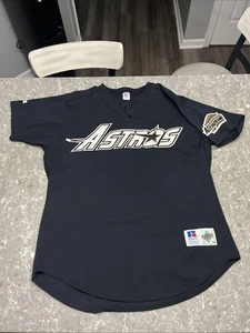 Vintage Houston Astros Russell Diamond Collection Jersey Sz 48 Navy - Picture 1 of 8
