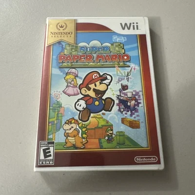 Super Paper Mario [Nintendo Selects] Wii  CIB New Sealed - Image 1 of 4
