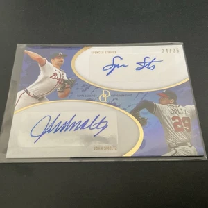 Topps Dynamic Duels 2025 7D azul automático/25 Spencer Strider John Smoltz SSP 🔥 - Imagen 1 de 2