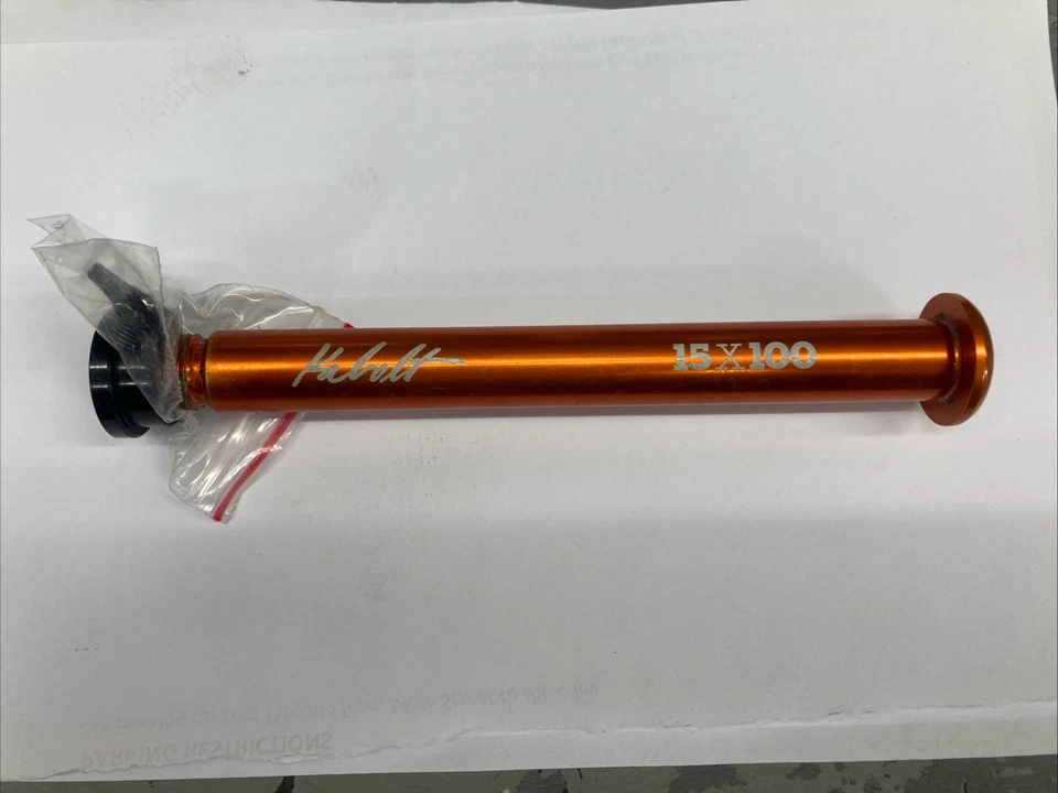 Amortiguadores Fox Racing Kabolt eje pasante 15x100 naranja con tuerca usados Foto 1 de 1