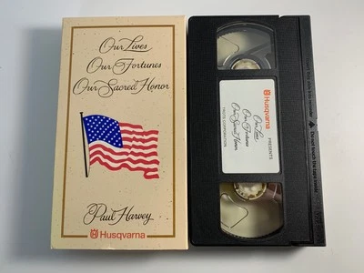 Paul Harvey Our Lives Our Fortunes Our Sacred Honor VHS Tape - Image 1 of 3