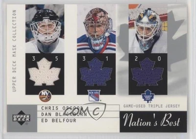 2002 Mask Collection Nation's Best Jerseys Chris Osgood Dan Blackburn Ed Belfour - Image 1 of 2