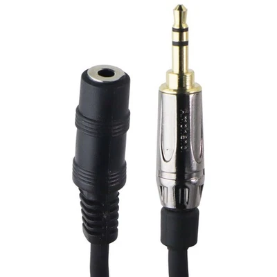 Livewire Elite Headphone Extension Cable 3.5 mm TRS Male to Female 25 ft - Black - Image 1 of 4