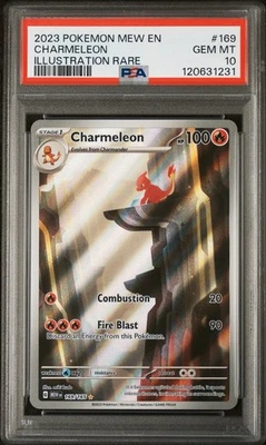 2023 POKEMON MEW EN-151 ILLUSTRATION RARE #169 CHARMELEON PSA 10 GEM ENGKISH - Image 1 of 3