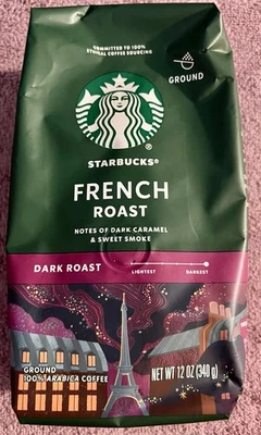 Café molido Starbucks, café tostado oscuro, tostado francés, 12 OZ Foto 1 de 3