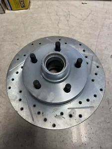 Summit Racing BR-66010LC, DRILLED AND SLOTTED BRAKE ROTOR 9/16” 5/5.0” CHEVY GMC - Picture 1 of 13
