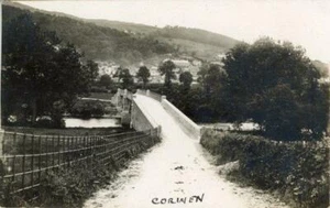 REAL PHOTOGRAPHIC POSTCARD OF CORWEN, (NEAR WREXHAM), MERIONETH, WALES - Picture 1 of 2