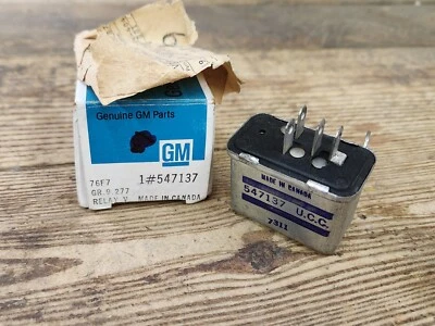 Nuevo de Lote Original GM 1978 1979 Chevy Monza Vega Pontiac Astre AC RELÉ 547137 Foto 1 de 4