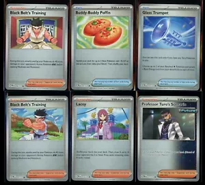 Pokémon Prismatic Evolutions 6 Card SET. Pokeball Trainer Holos - Picture 1 of 2