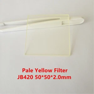 50*50*2.0mm Longpass Photocatalytic Filter to cut UV light Optical Glass JB420  - Picture 1 of 3