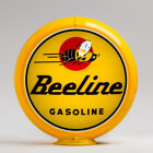 Beeline Gasoline 13.5" Gas Pump Globe w/ Yellow Plastic Body (G241)