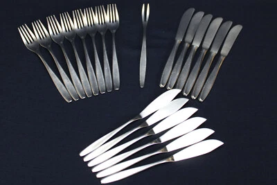 21x WMF Hamburg Besteck Cromargan Menübesteck Fischmesser Messer Gabel Löffel - Bild 1 von 4