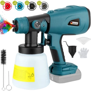 Pulverizador de pintura eléctrico inalámbrico 18V pistola pulverizadora coche pintor para batería Makita 18V - Imagen 1 de 18