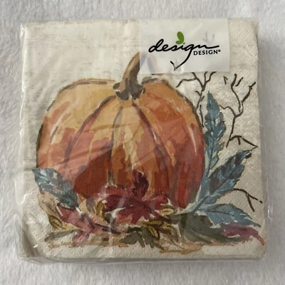 Paquete de servilletas para bebidas calabaza otoño acción de gracias 20 colores otoño diseño Foto 1 de 4
