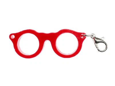 Gafas Woody Charm Miniblings Charm Charm Pulsera Nerd Hipster Retro Rojo Foto 1 de 3