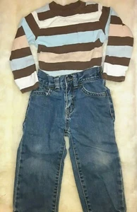 toddler boys size 18m Old Navy/Children's Place blue denim jeans/long sleeve lot - Picture 1 of 6