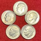 (5) Roosevelt Dime 90% Silver BU Brilliantly Uncirculated Dimes Lot of 5