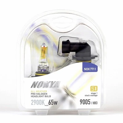 Nokya 9005 All Weather S1 65W Halogen Headlight Fog Light Bulb NOK7711 1 Pair - Image 1 of 4