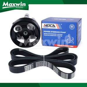 Power Steering Pump w/Pulley Serpentine Belt Fit 2005-2015 Toyota Tacoma 4.0L - Picture 1 of 13