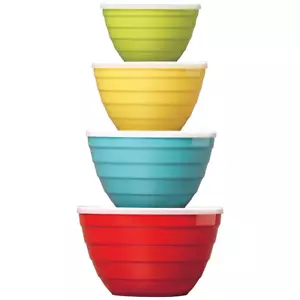 Pandex Melamine Mixing Bowls With Lids 4 Piece Set Pandex - Picture 1 of 3