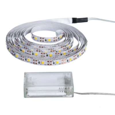 LED Streifen Stripe Batteriebetrieben 3528 Wasserdicht Band Licht Selbstklebend - Bild 1 von 4