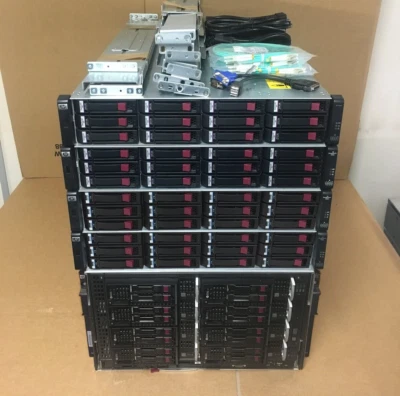 HP C3000 P2000 G3 8x BL460c Gen8 8Gbit FC 128-Core 1TB RAM 55.2TB SAN Solution - Image 1 of 4