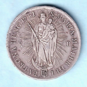 Hungary. 1741-KB 1 Thaler.. Maria Theresa.. VF/gVF - Bild 1 von 2