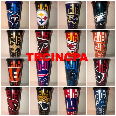 NFL Officially Licensed Travel Mug W/Lid - Pick Your Team - FREE SHIPPING Cover