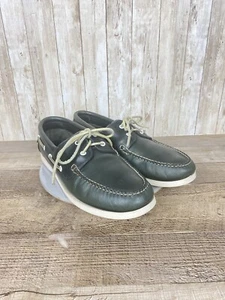 Brooks Brothers Dark Green Leather Boat Shoes Size 11.5 D - Picture 1 of 15