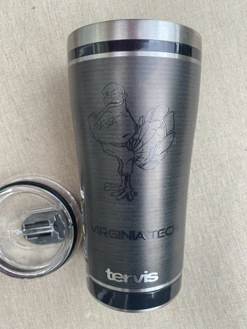 Virginia Tech Hokies Tumbler 20 Oz. Stainless Steel New Tervis Cover