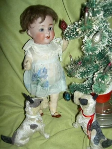RARE, antique German bisque character toddler doll c1900 mkd: Nockler & Tittel - Imagen 1 de 12