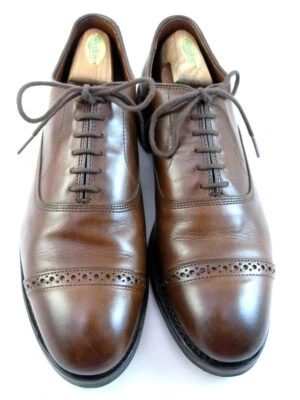 Allen Edmonds  "FIFTH AVENUE" Men's Cap-Toe Oxfords 10 C  Coffee DAINITE (389N) - Image 1 of 4