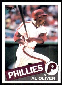 1985 Topps. Al Oliver Baseball Cards #130